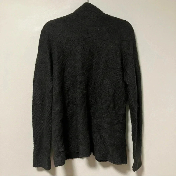 Eileen Fisher  black mohair wool blend open cardigan - Picture 5 of 5